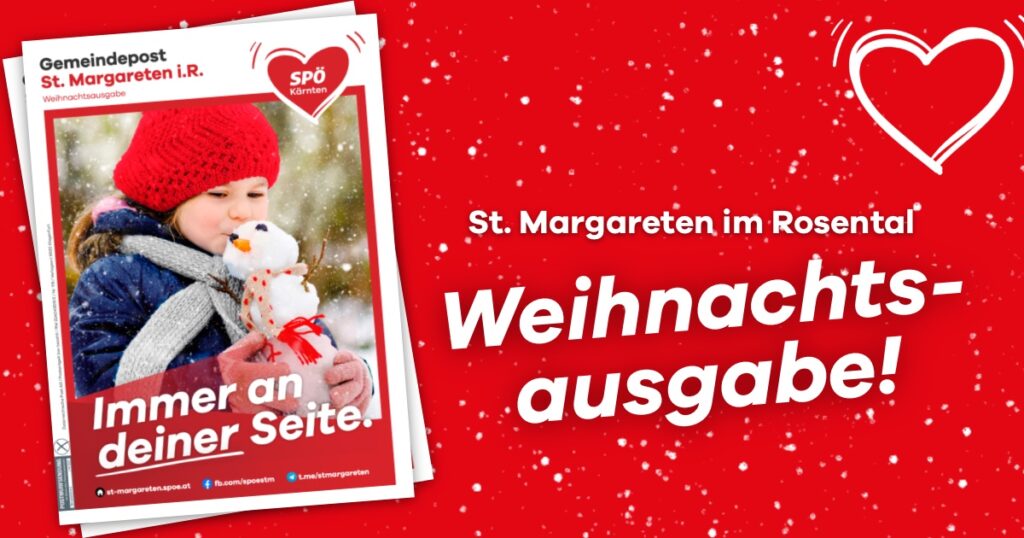 Weihnachtsausgabe 2022 der SP&Ouml; Gemeindepost St. Margareten im Rosental