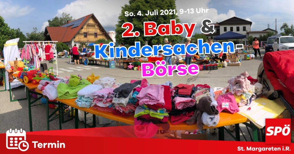 2. Baby- & Kindersachen B&ouml;rse in St. Margareten im Rosental (Absage)