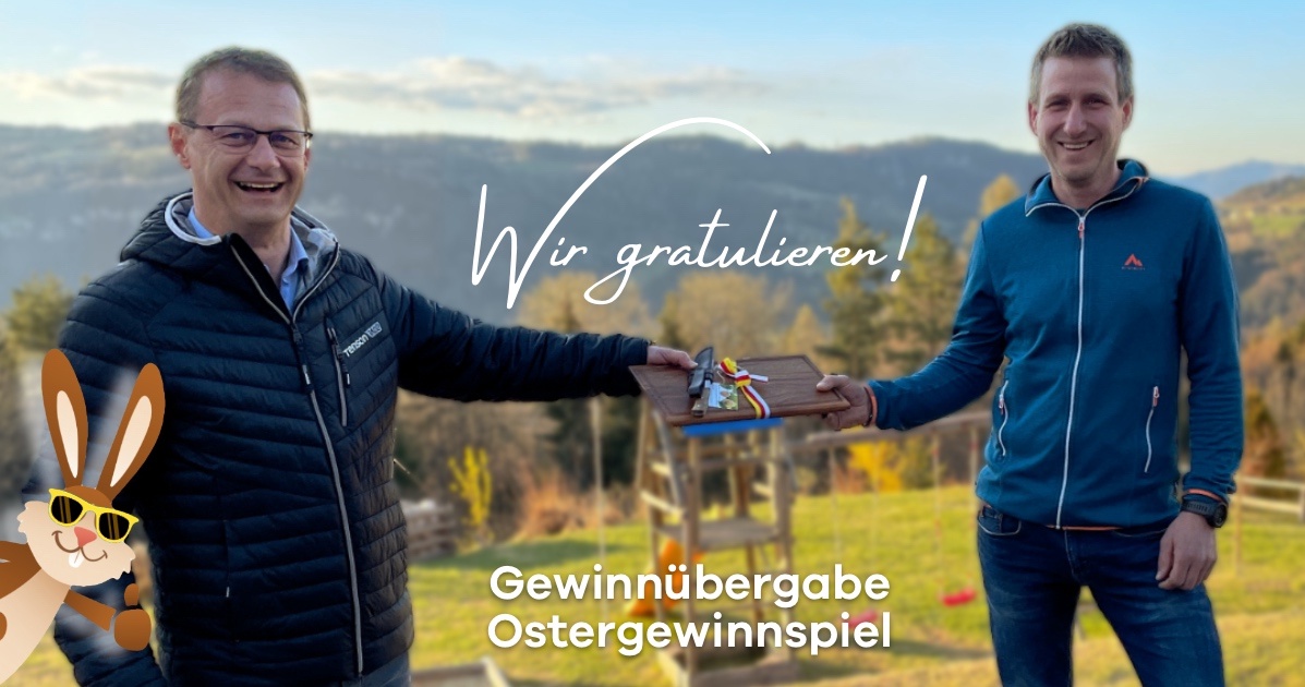Gewinn&uuml;bergabe vom Oster-Gewinnspiel 2021 &ndash; Wir gratulieren!