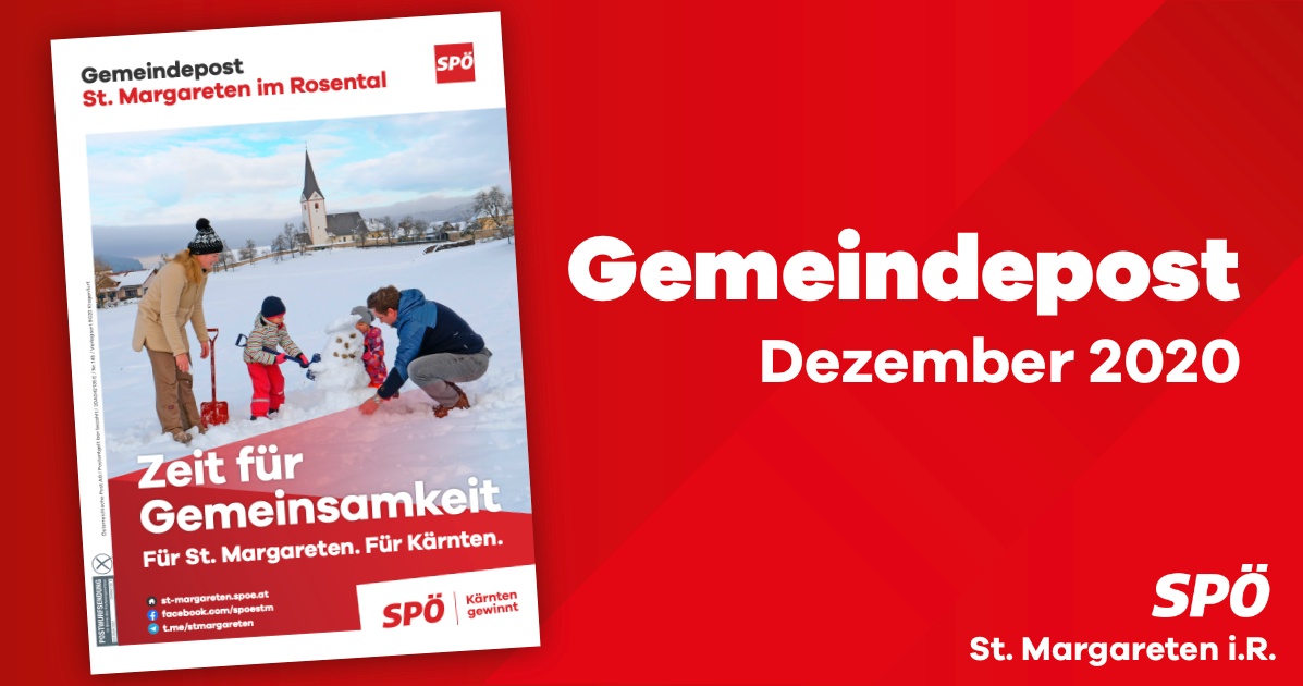 SP&Ouml; Gemeindepost St. Margareten im Rosental &ndash; Dezember 2020