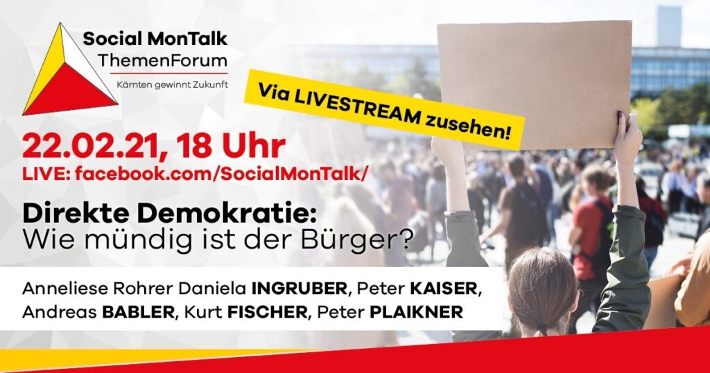 11. Social MonTalk: Direkte Demokratie - Wie mündig ist der Bürger?