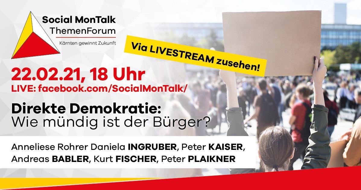11. Social MonTalk: Direkte Demokratie &ndash; Wie m&uuml;ndig ist der B&uuml;rger?