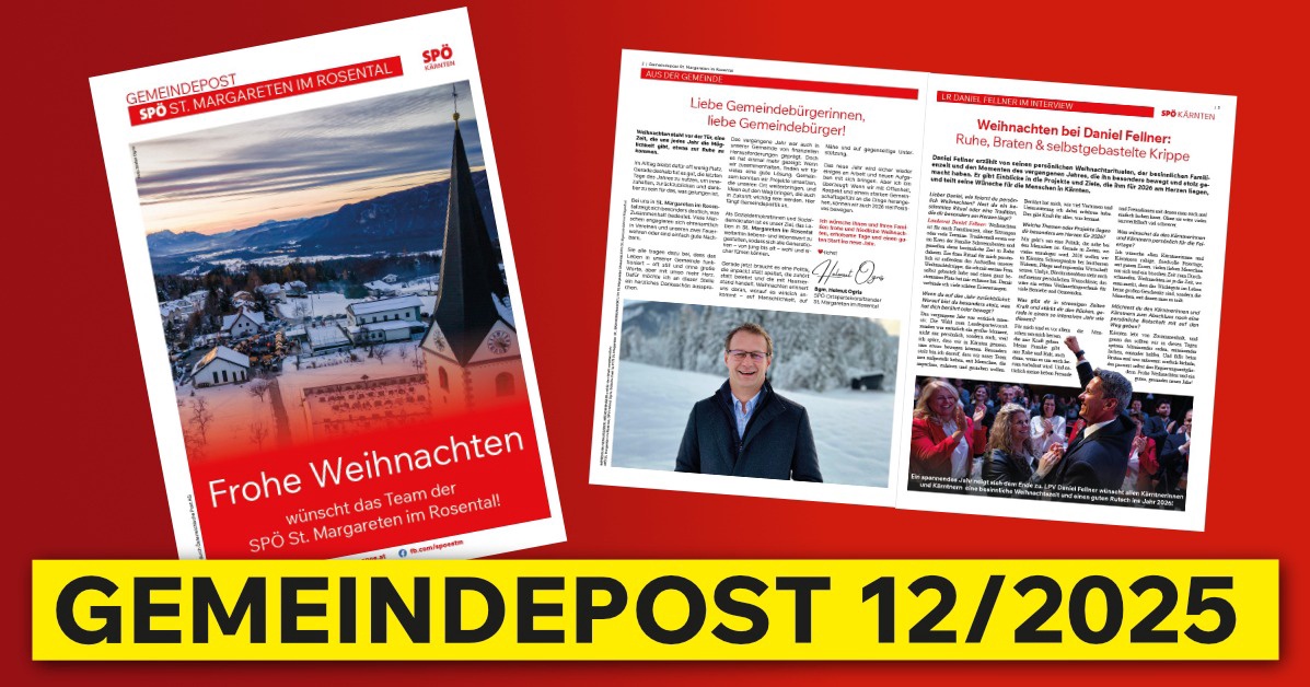 Gemeindepost Dezember 2025 St. Margareten im Rosental