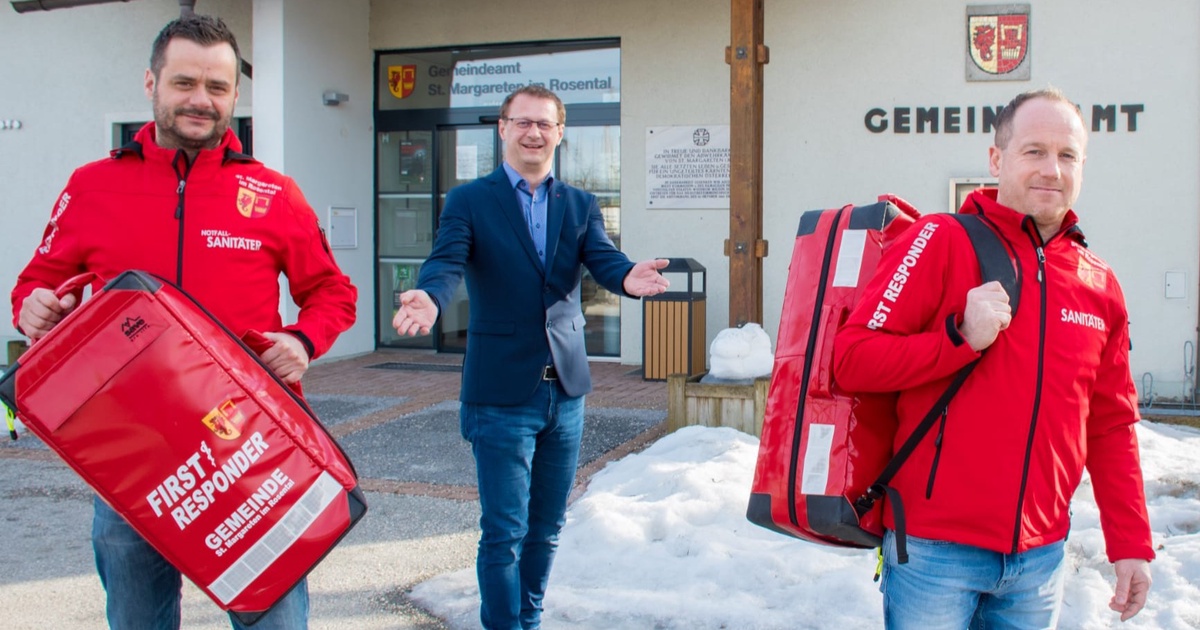 Lebensrettende Ersthelfer neu ausgestattet!